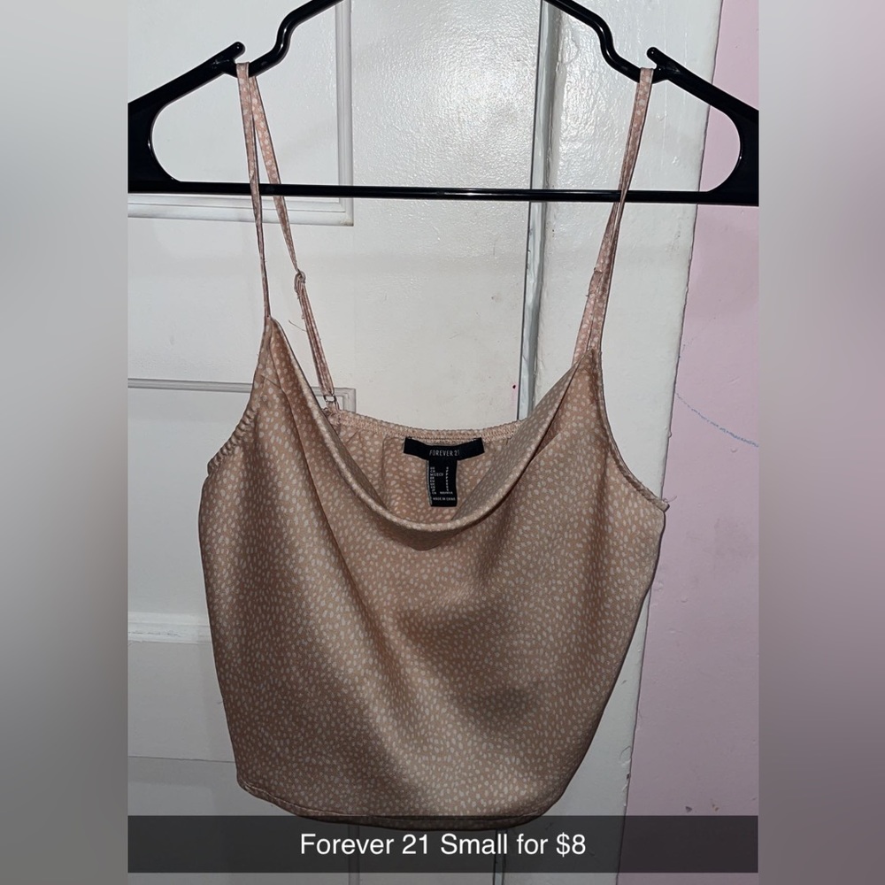forever 21 small spaghetti strap crop top